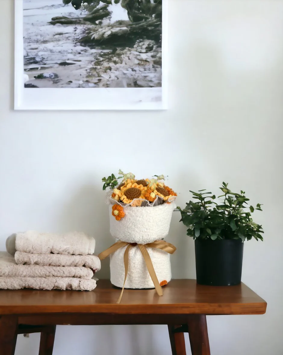 shop chiharu sunflower crochet flowers ana hana flower